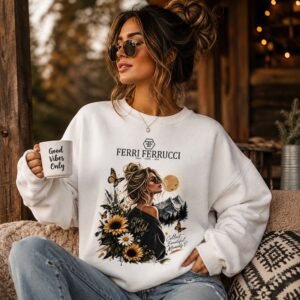 Stay Wild Sweatshirt, Wildflower Graphic Crewneck, Mountain Nature Sweatshirt, Boho Floral Sweater, Outdoorsy Gift for Her