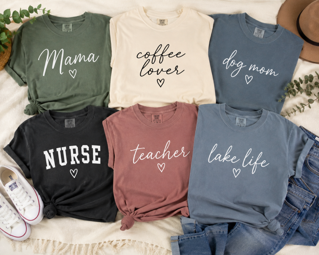 Comfort Colors® Custom Text Shirt, Personalized T-Shirt, Custom Name or Quote Tee