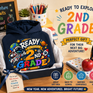 2nd Grade Hoodie for Kids product image for designing your own text, photo, or artwork on a custom sweatshirt.